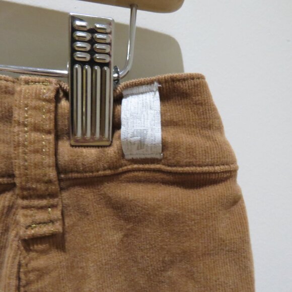 7 FOR ALL MANKIND Button Front Corduroy Mini Skirt Penny Tan Retro Boho Preppy - Picture 9 of 13